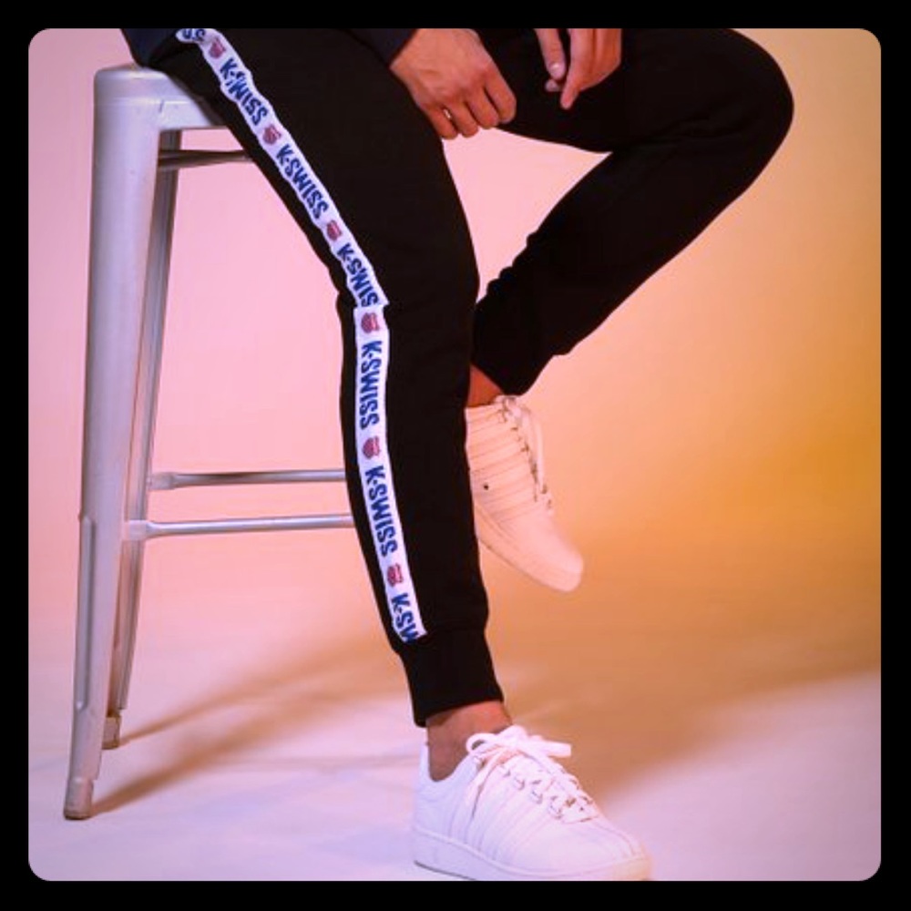 K-Swiss Men’s Fleece Pant - Classic Logo